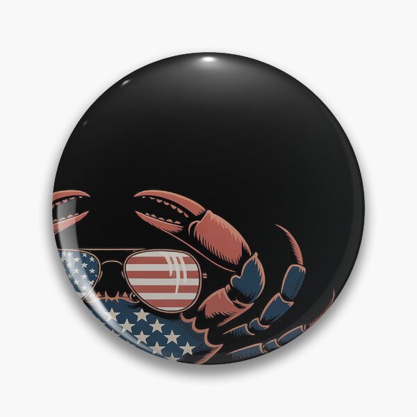 Item preview, Patriotic Crab - 4th Of July USA Crustacean Seafood Crabbing designed and sold by BlueCreator-inc.
