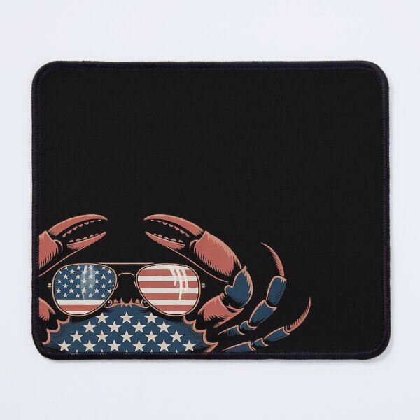 Item preview, Patriotic Crab - 4th Of July USA Crustacean Seafood Crabbing designed and sold by BlueCreator-inc.