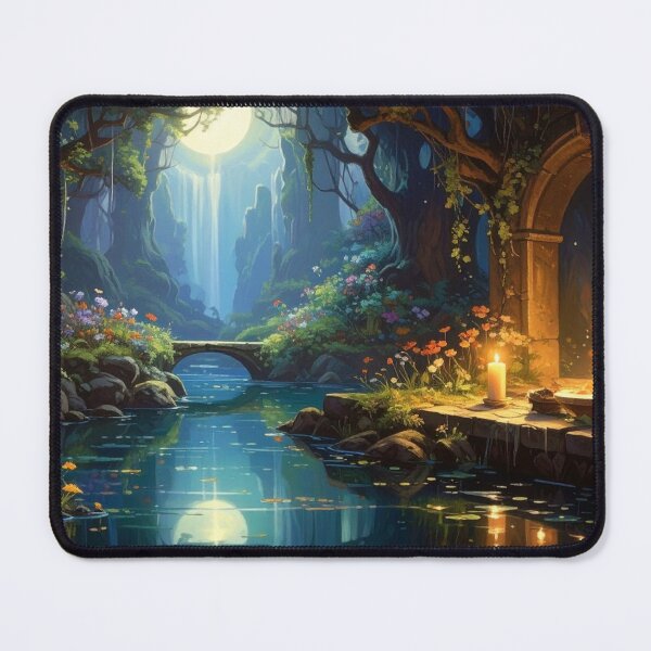 Item preview, Moonfall Over the Whispering Grove designed and sold by afrancisCL.
