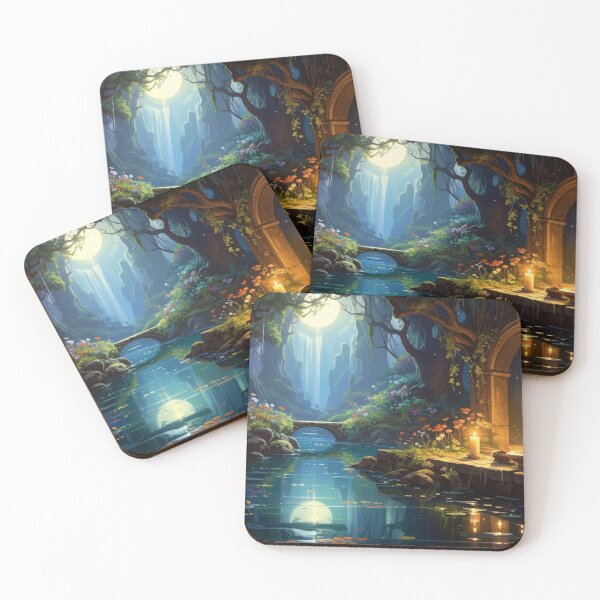 Item preview, Moonfall Over the Whispering Grove designed and sold by afrancisCL.