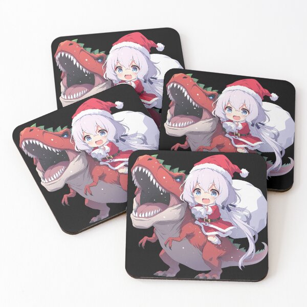 Item preview, Junko Konno Christmas Dinosaur Ride Zombieland Saga Anime designed and sold by TorbenKuhano.