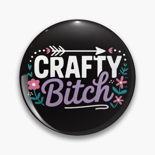 Item preview, Crafty Bitch Illustration for Women Crafters designed and sold by margaridroso.