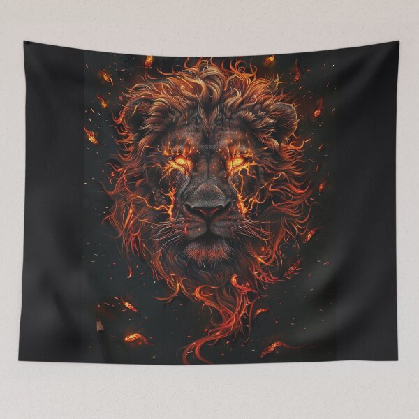 Item preview, Emberborn Lion of the Eternal Flame designed and sold by ArgentoArt.
