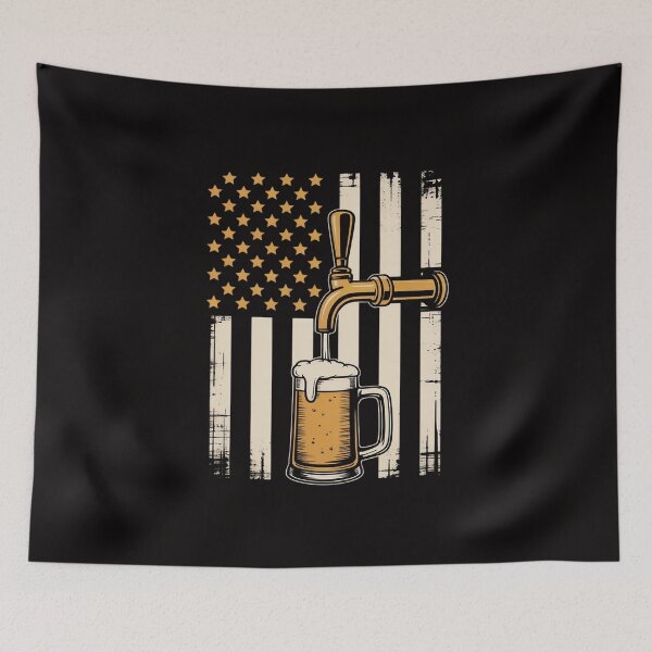 Item preview, Craft Beer American Flag - USA 4th July Brewery designed and sold by margaridroso.