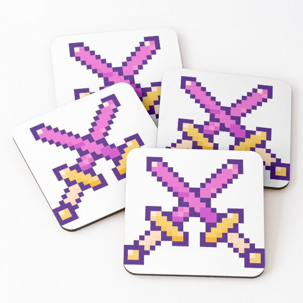 Item preview, 8-Bit Gamer Productivity Sword - Pink Edition designed and sold by LevelUpPress.