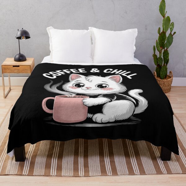 Item preview, Coffee and Chill Cute Kawaii Cat Lover designed and sold by FndPardaL.