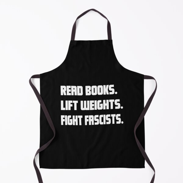 Item preview, Read Books Lift Weights Fight Fascists Reading Activism Meme designed and sold by BarbaraLillie.