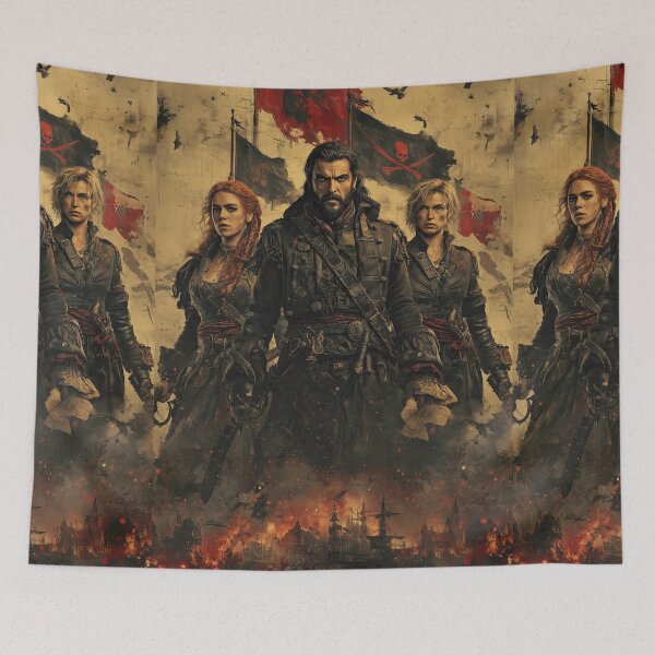 Item preview, Wanted Dead or Alive Vintage Sepia Pirate Poster designed and sold by Piotrek0001.