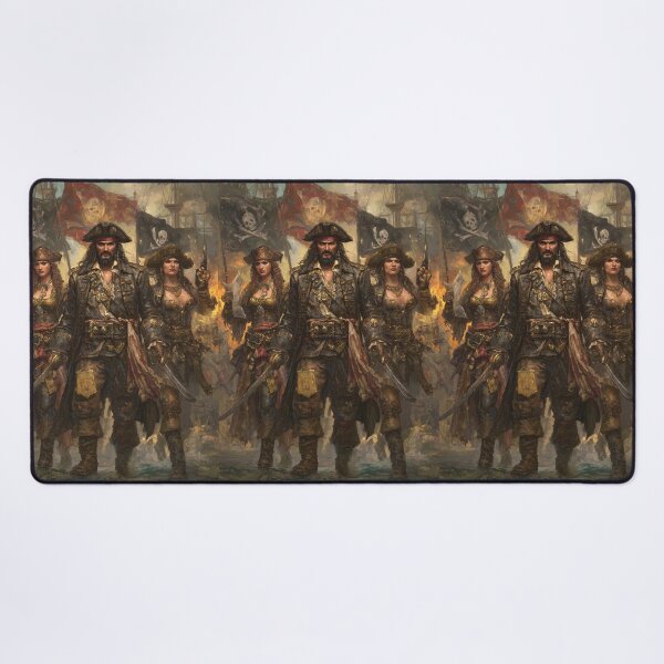 Item preview, Fierce Bearded Corsair Amidst the Battle Flames designed and sold by Piotrek0001.