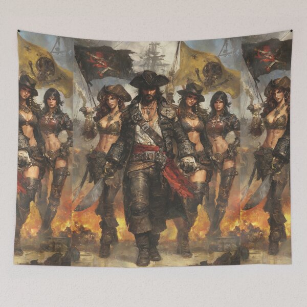Item preview, Realistic High Seas Buccaneer and Crew Portrait designed and sold by Piotrek0001.