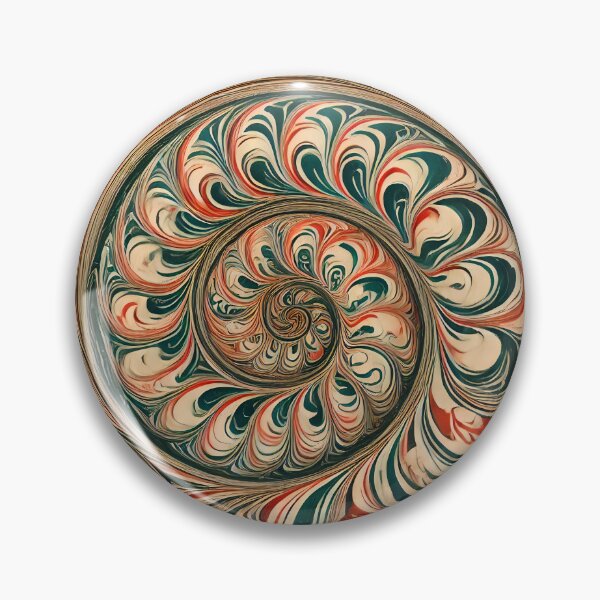 Item preview, Vintage Marbled Paper Pattern Retro Abstract Design designed and sold by PinUpPizzazz.