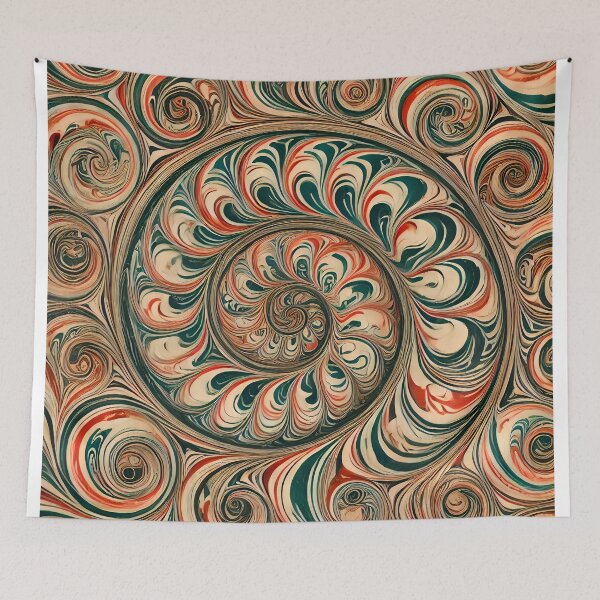Item preview, Vintage Marbled Paper Pattern Retro Abstract Design designed and sold by PinUpPizzazz.