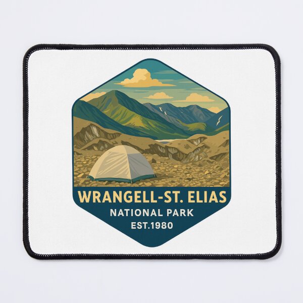 Item preview, Wrangell–St. Elias Alaska Mountain Sticker designed and sold by Ismeal Von.