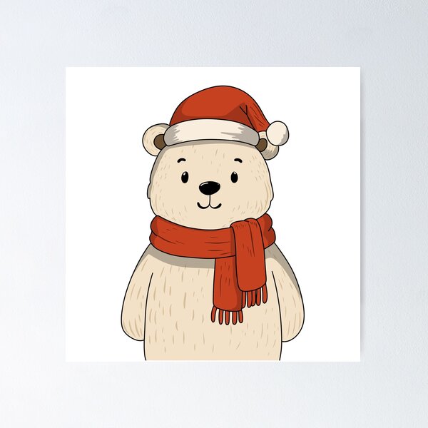 Item preview, Christmas Polar Bear designed and sold by Infinite Sketch Co. .