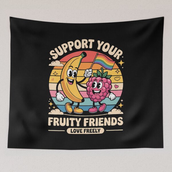 Item preview, Support Your Fruity Friends Love Freely Lgbtq designed and sold by MavisJoseph.