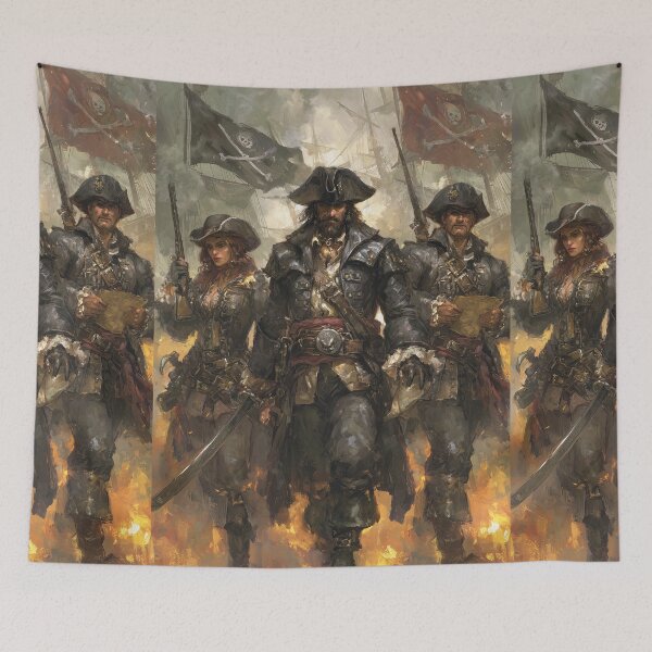 Item preview, Treasure Hunters Pirate Crew Walking with guns designed and sold by Piotrek0001.