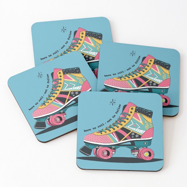Item preview, Born to Roll, Not to Follow — Retro Roller Skate Design designed and sold by StrikingIdea.