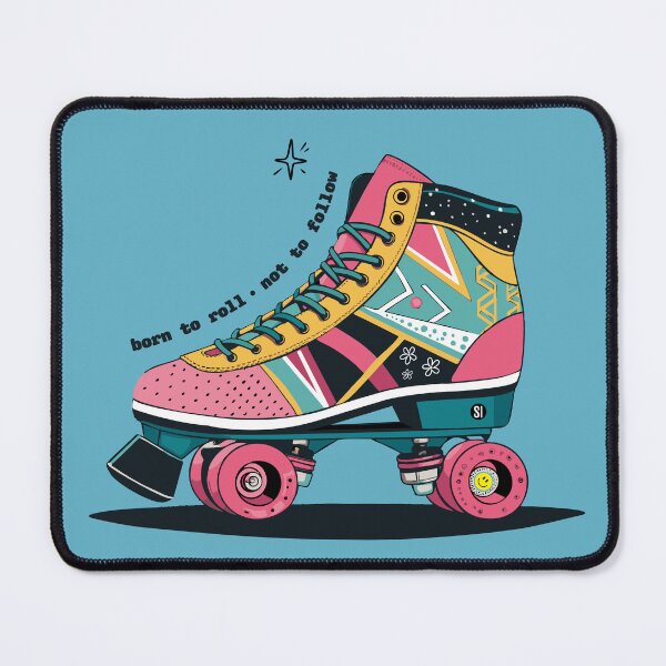 Item preview, Born to Roll, Not to Follow — Retro Roller Skate Design designed and sold by StrikingIdea.