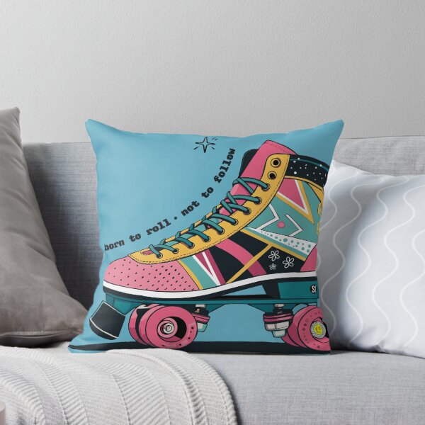 Item preview, Born to Roll, Not to Follow — Retro Roller Skate Design designed and sold by StrikingIdea.