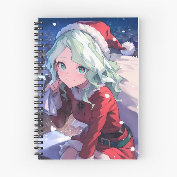 Item preview, Diana Cavendish Christmas Santa Claus Little Witch Academia Anime Girl Winter Snowfall Night designed and sold by TorbenKuhano.