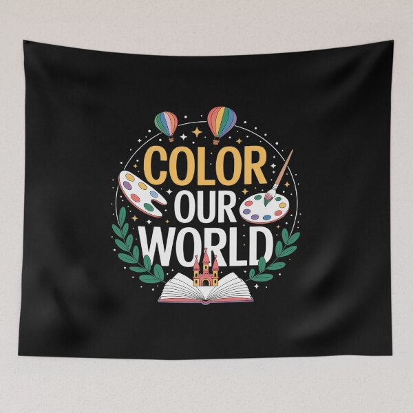 Item preview, Color Our World Book Reader Art Painter designed and sold by FndPardaL.