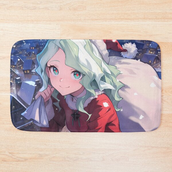 Item preview, Diana Cavendish Christmas Santa Claus Little Witch Academia Anime Girl Winter Snowfall Night designed and sold by TorbenKuhano.