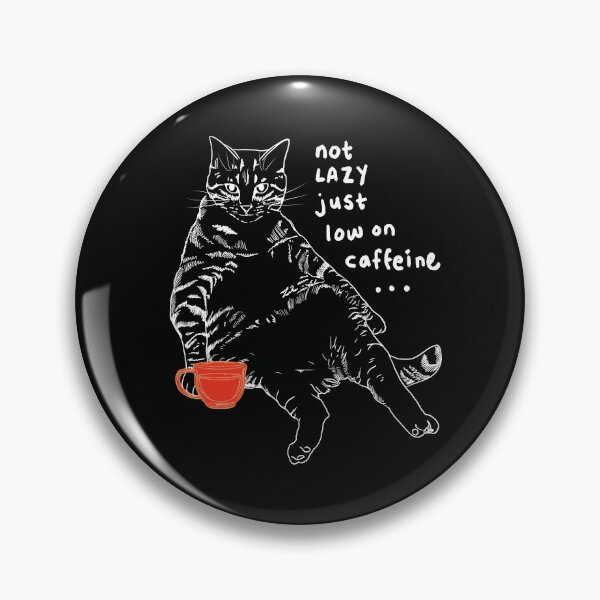 Item preview, Low on Caffeine Cat | Funny Coffee Lover T-Shirt designed and sold by Buffet Nation.