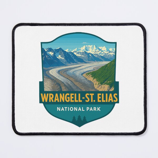 Item preview, Wrangell–St. Elias Alaska Mountain Sticker designed and sold by Ismeal Von.