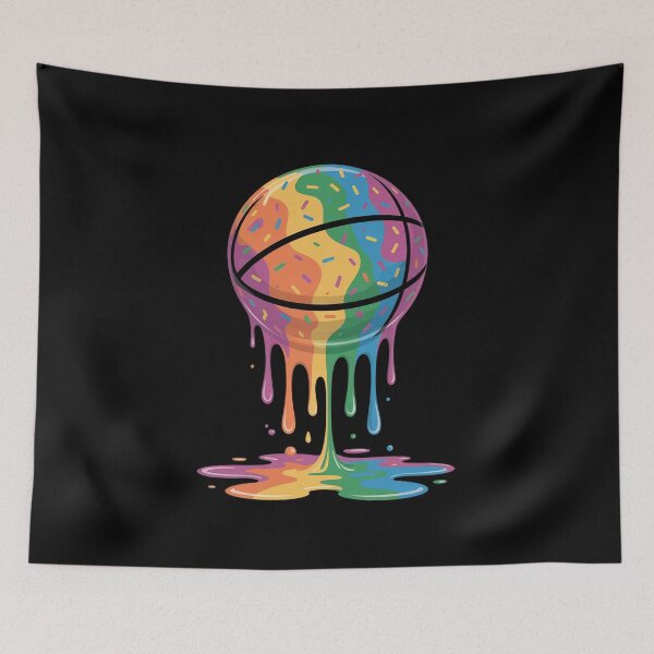 Item preview, Colorful Ice Cream Drip Basketbal designed and sold by JaskconLIfe23.
