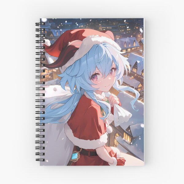Item preview, Christmas Ganyu Genshin Impact Anime Girl Winter Snowy Town Festive Night designed and sold by TorbenKuhano.