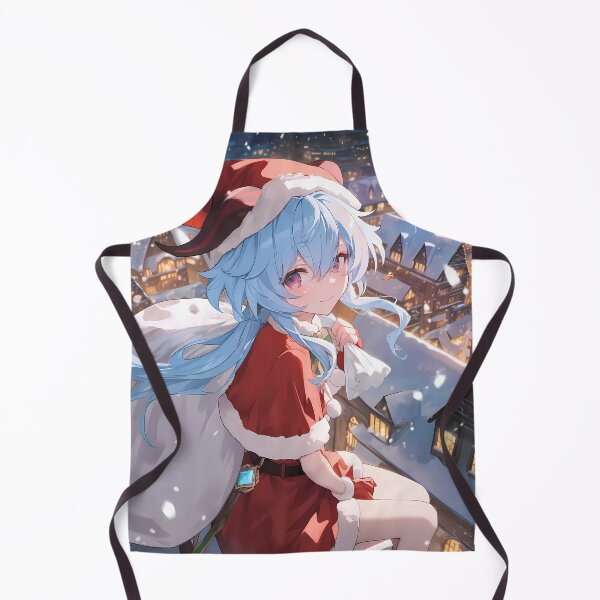 Item preview, Christmas Ganyu Genshin Impact Anime Girl Winter Snowy Town Festive Night designed and sold by TorbenKuhano.