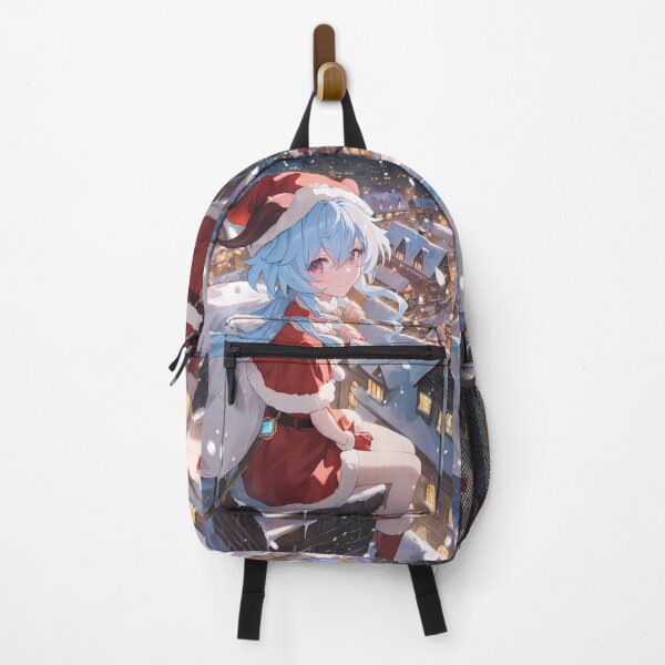 Item preview, Christmas Ganyu Genshin Impact Anime Girl Winter Snowy Town Festive Night designed and sold by TorbenKuhano.