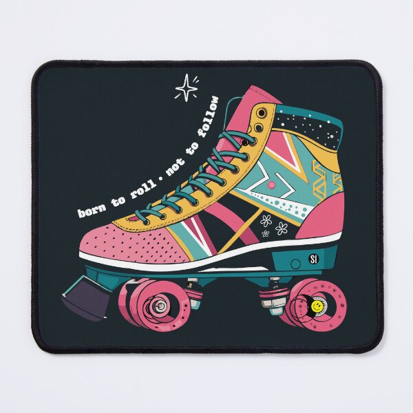 Item preview, Born to Roll, Not to Follow — Retro Roller Skate Design designed and sold by StrikingIdea.