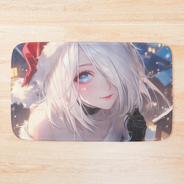 Item preview, A2 Christmas Santa Claus NieR Automata Game Girl Winter Snow Night Town designed and sold by TorbenKuhano.