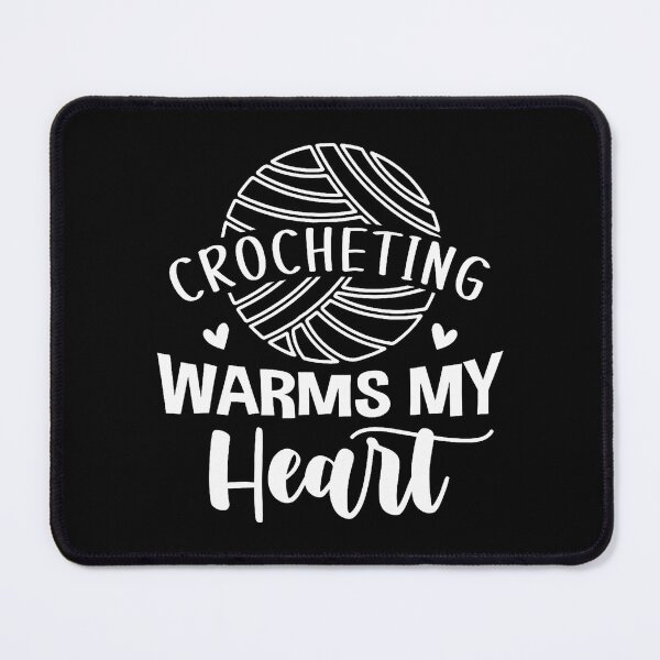 Item preview, Crocheting Warms My Heart Cute Yarn Graphic Funny Crochet designed and sold by ElizabethVivan.