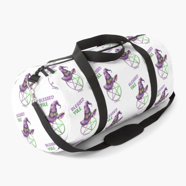 Item preview, Blessed Yule Witch Hat — Purple & Green Pentacle Winter Witch Design designed and sold by CarmaQuanTarot.