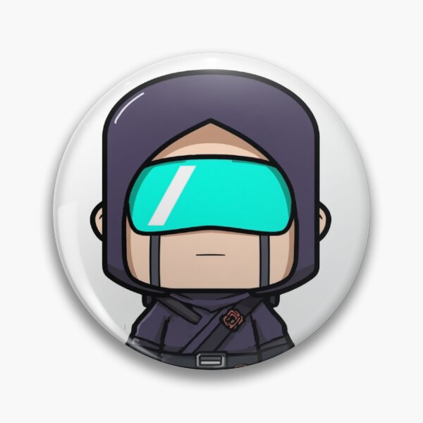 Item preview, Chibi Ninja with Futuristic Visor Sticker designed and sold by Primezen.