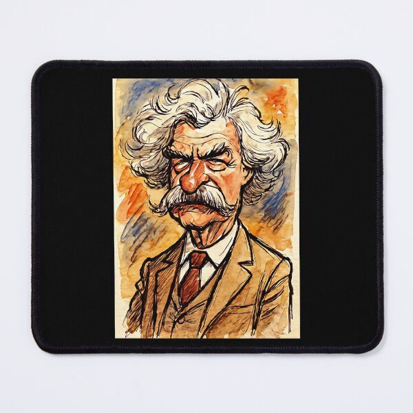 Item preview, Mark Twain Caricature designed and sold by Sarcastic designs.
