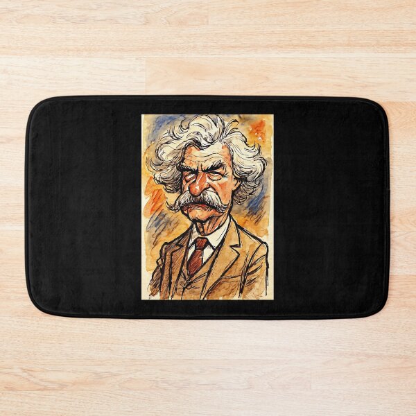 Item preview, Mark Twain Caricature designed and sold by Sarcastic designs.