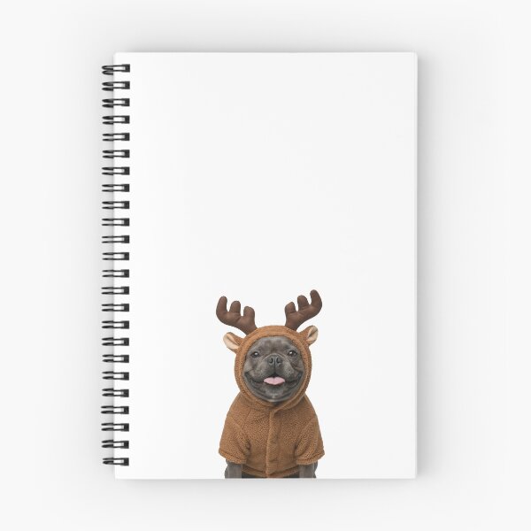 Item preview, Cute Reindeer Frenchie Art | Funny Christmas French Bulldog Gift designed and sold by slydawgstudio.