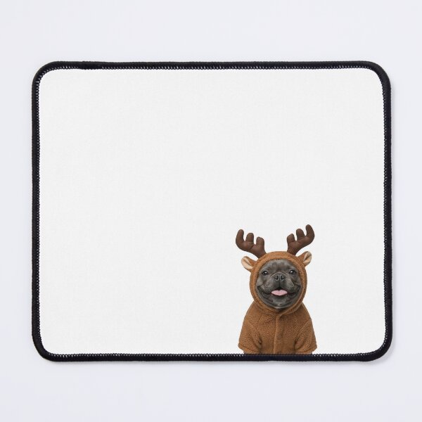 Item preview, Cute Reindeer Frenchie Art | Funny Christmas French Bulldog Gift designed and sold by slydawgstudio.