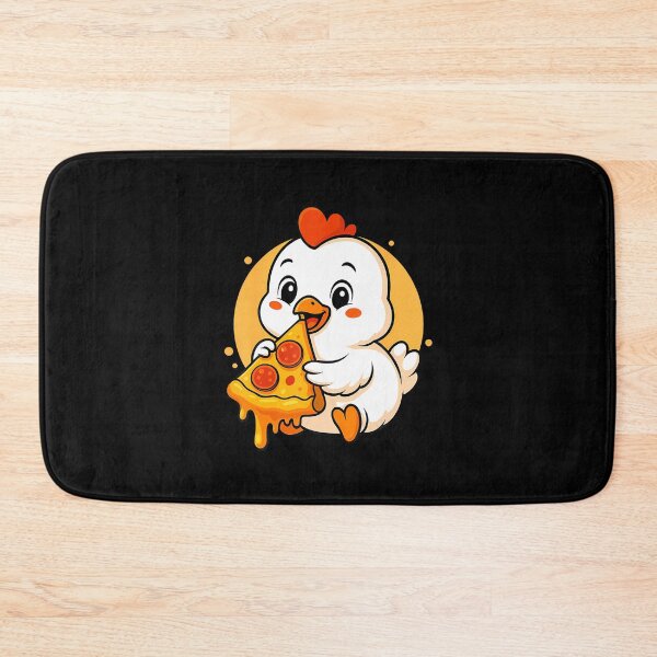 Item preview, Funny Chicken Eating Pizza Graphic Boys Girls Chicken Lover designed and sold by ElizabethVivan.