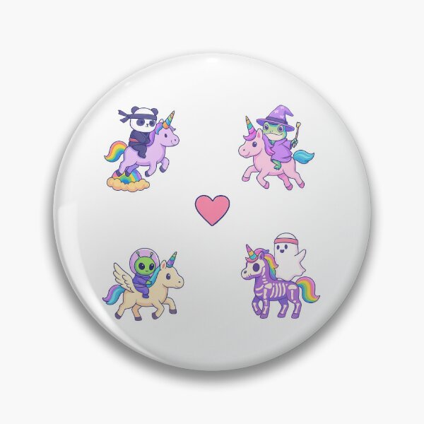 Item preview, Chaotic Unicorn Riders Club, Panda, Forg, Alien, Ghost designed and sold by graphic-genie.
