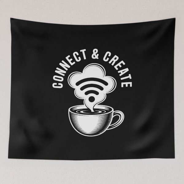 Item preview, Connect and Create Coffee WiFi designed and sold by JaskconLIfe23.