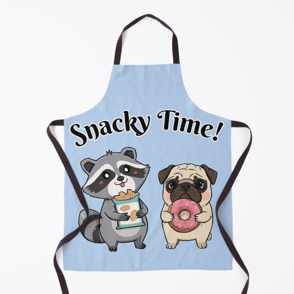 Item preview, Snacky Time pug and raccoon designed and sold by SpacedOutRITZ.