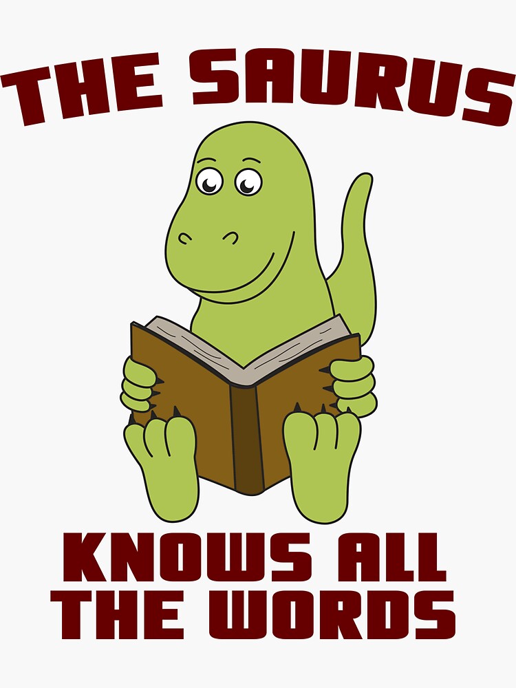 "Funny Thesaurus Dinosaur Shirt Thesaurus Rex tshirt Thesaurus book