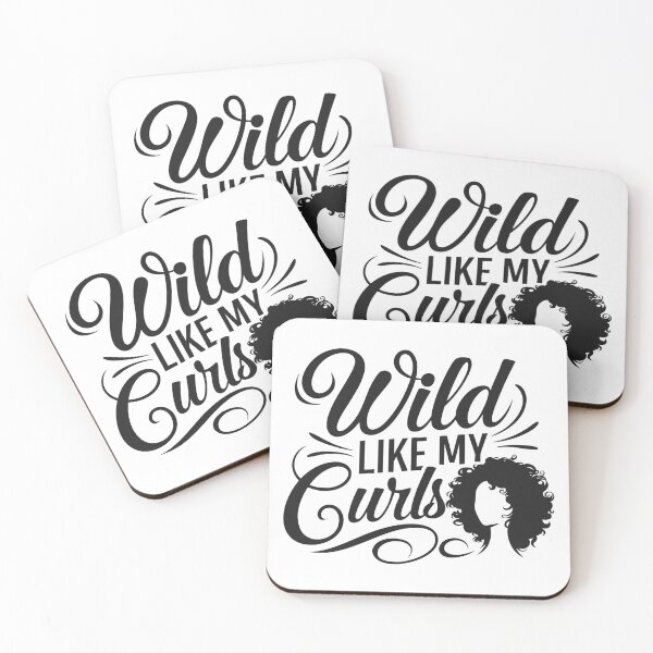 Item preview, Salvaje como mis rizos: Diseño de frase para empoderar al cabello rizado designed and sold by TshirtMyMom.