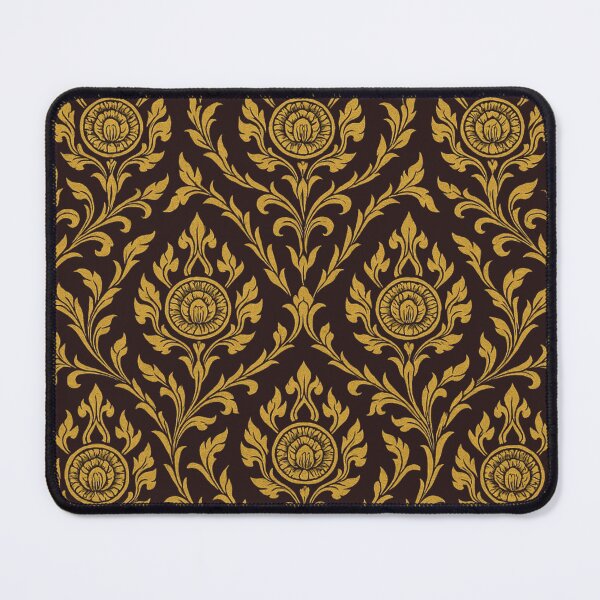 Item preview, Thai Traditional Gold Pattern – Elegant Lanna Floral Motif Background designed and sold by Sksticker991.