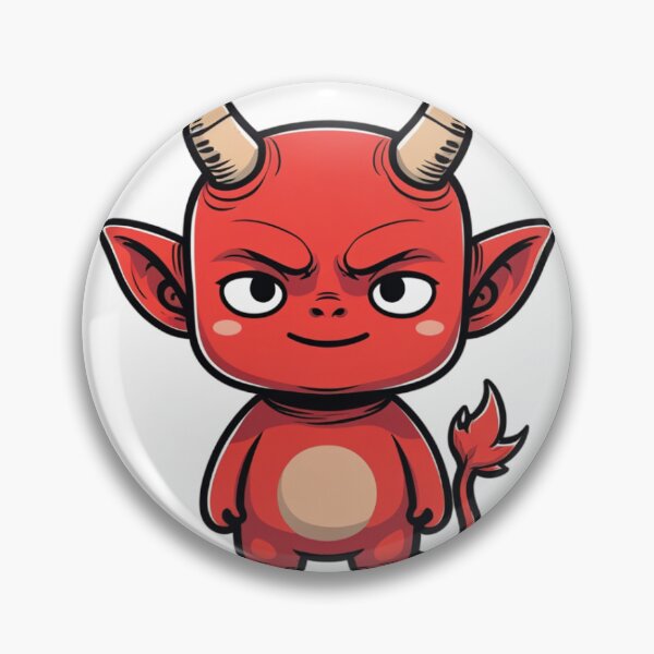 Item preview, Cute Red Devil Chibi Cartoon Sticker designed and sold by Primezen.