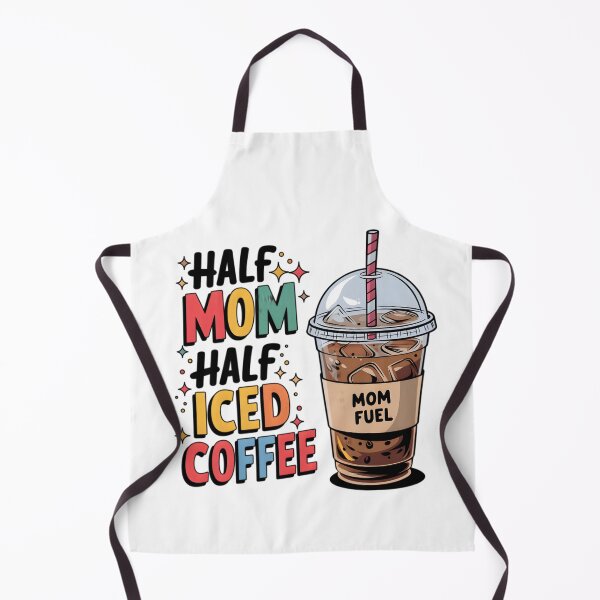 Item preview, Half Mom Half Iced Coffee – Cute Iced Coffee Mom Quote Illustration designed and sold by Lulunza.